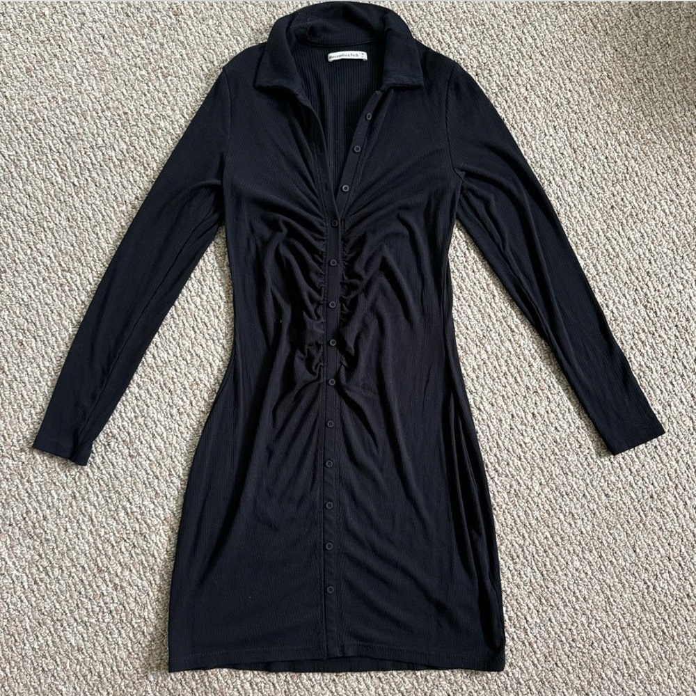 Abercrombie long sleeve button down dress